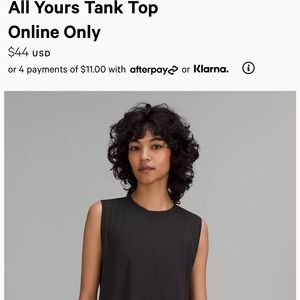 Lululemon All Yours Tank Top